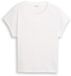 Tom Tailor - T-shirt in materiaalmix - Maat S - Whisper White
