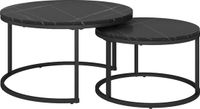 Vicco Montreal Salontafelset – 77 x 40 cm 2 delen Zwart