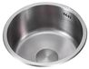 Ronde Inox Évier pour Cuisine ou Bar