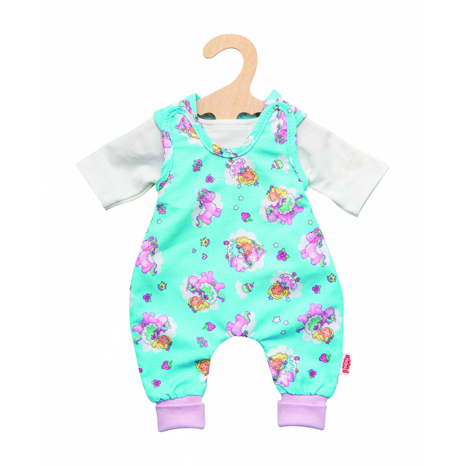 Heless Poppenromper En T-shirt 28-35 Cm Katoen Blauw