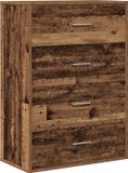 vidaXL Dressoir Oudhout 60 x 31 x 84 cm Bewerkt hout