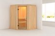 Karibu Nanja Sauna Porte en verre clair