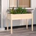 Maison Exclusive - Jardinière en bois massif de sapin, avec insert, dimensions : 118 x 59 x 76 cm