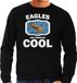 Bellatio Decorations Dieren Arenden Sweater Zwart Heren - Eagles Are Serious Cool Trui - Cadeau Sweater Zeearend/Arenden Liefhebber S