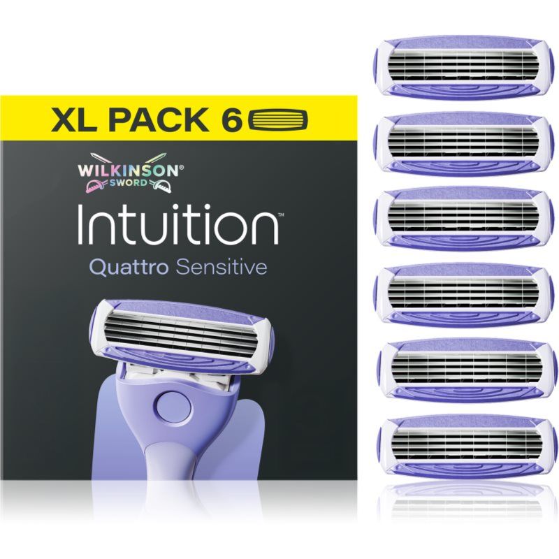 WILKINSON SWORD Quattro for Women sensitive scheermesjes 6 stuks