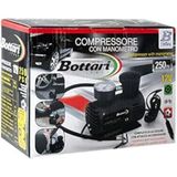 Compressor Bottari 24050 Compressor met manometer 250 Psi, zwart
