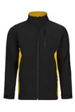 Velilla Softshell jas zwart/geel 2XL