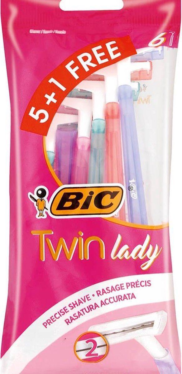 BIC Twin Lady Wegwerpmesjes Sensitive - 6 stuks