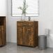 Maison Exclusive - Meuble de salle de bain Chêne fumé 60x33x80 cm Matériau dérivé du bois