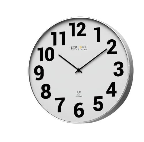 Explore Scientific RAC1003 wandklok - 25 cm - wit