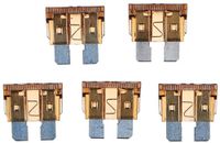 SIXTOL MECHANIC Voetenset, 7,5 A, set platte zekeringen, 100 x standaard zekeringen, voor auto, camper, motorfiets
