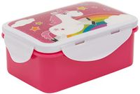 infinite by GEDA LABELS oneindig by GEDA LABELS Unicorn_Kids, 4-voudige lunchbox met clipsluiting, kunststof, veelkleurig, 16,3 x 10,5 x 6,5 cm