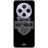 Harley Davidson Beschermhoes Xiaomi Redmi 14C logo motor sycles gris front noir Maniacase