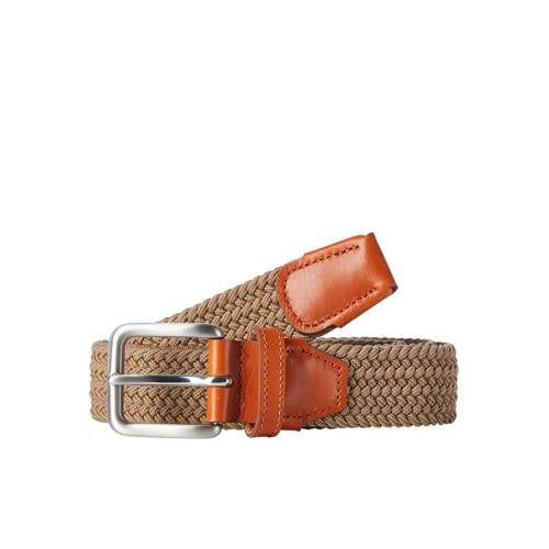 JACK & JONES Gevlochten Riem JACSPRING Lichtbruin