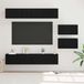 Maison Exclusive Ensemble de meubles TV exclusif - 6 pièces, dimensions 80 x 30 x 30 cm, finition noire imitation chêne