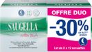 Saugella Cotton Touch Nuit Set van 2 x 12 Extra Fijne Handdoeken met Kleppen - Normaal