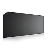 Wolaile Gaming muismat, 91,4 x 43,2 cm grote muismat met gestikte randen, waterdicht en antislip toetsenbord, bureauonderlegger voor kantoor, thuis, zwart