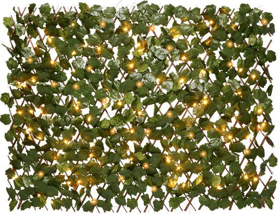 Brixy Kunsthaag Solar – Led – Uitschuifbaar – 180 x 90 cm – Groen Solar