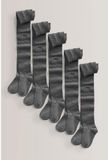 Next - Meisjes - Set van 5 katoenrijke schoolmaillots - Grijs
