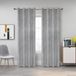 Miracle Home Gerbera, elegante gordijnen met oogjes, 2 stuks, voor woonkamer en slaapkamer, 300 cm (B) x 260 cm (H), beige
