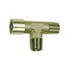 Riegler T-stuk, buiten/buiten/binnen, G/R 1/8, SW 10, messing vernikkeld