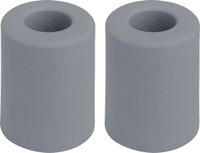 Deltafix Tampon de porte - 2x - butée de porte - gris - caoutchouc - 50 x 35 mm