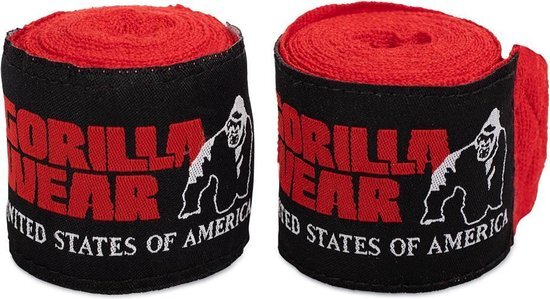 Gorilla Wear Boksbandages - Rood - 4 m