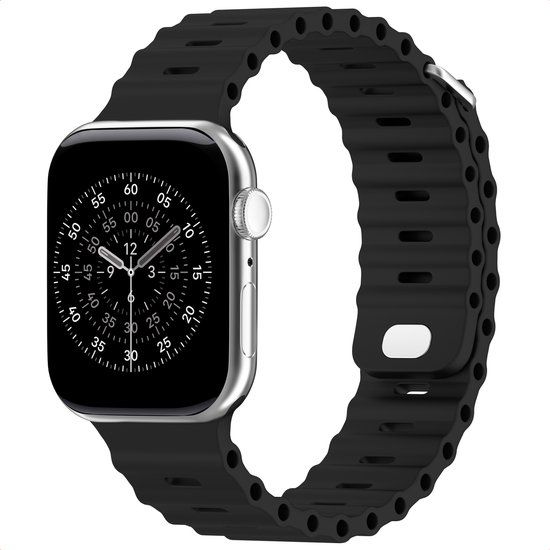 Accezz Ocean bandje voor de Apple Watch | 38/40/41/42 mm - Zwart