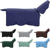 vidaXL Paardendeken Marineblauw 115 cm Polyester Fleece