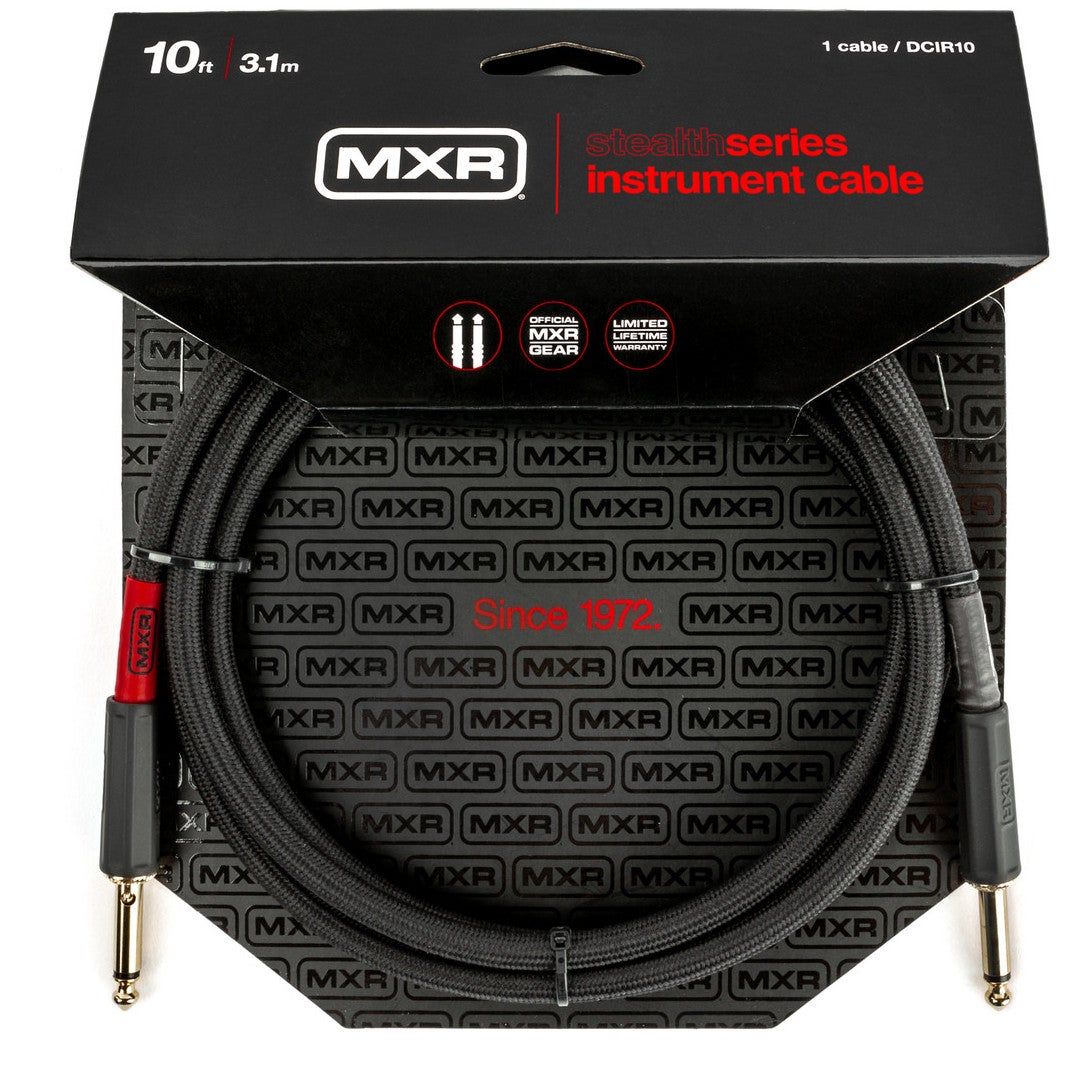 MXR DCIR10 Stealth Series Silent Plug Instrument Cable 3m - 0710137126237