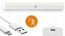 Lampe LED adhésive avec détecteur de mouvement, 50 cm, 68 LED, connexion USB, pour armoire