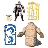 Star Wars Actionverse The Mandalorian Team Up Pack, Actiefiguren Mandalorian, Grogu En Rotta The Hutt, Star Wars-Speelgoed Voor Jongens En Meisjes Van 4+