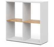 Vicco Tetra Ruimteverdeler – 72 x 72.6 cm Eik wit/goud