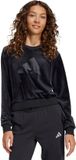 adidas Sportswear Girl Holiday Glam Cropped Sweatshirt - Kinder - Schwarz