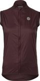 AGU Wind Body Essential - Fietsbody - Winddicht - Waterafstotend - Ademende Mesh Rug - Reflecterend - Dames - Bruin - S