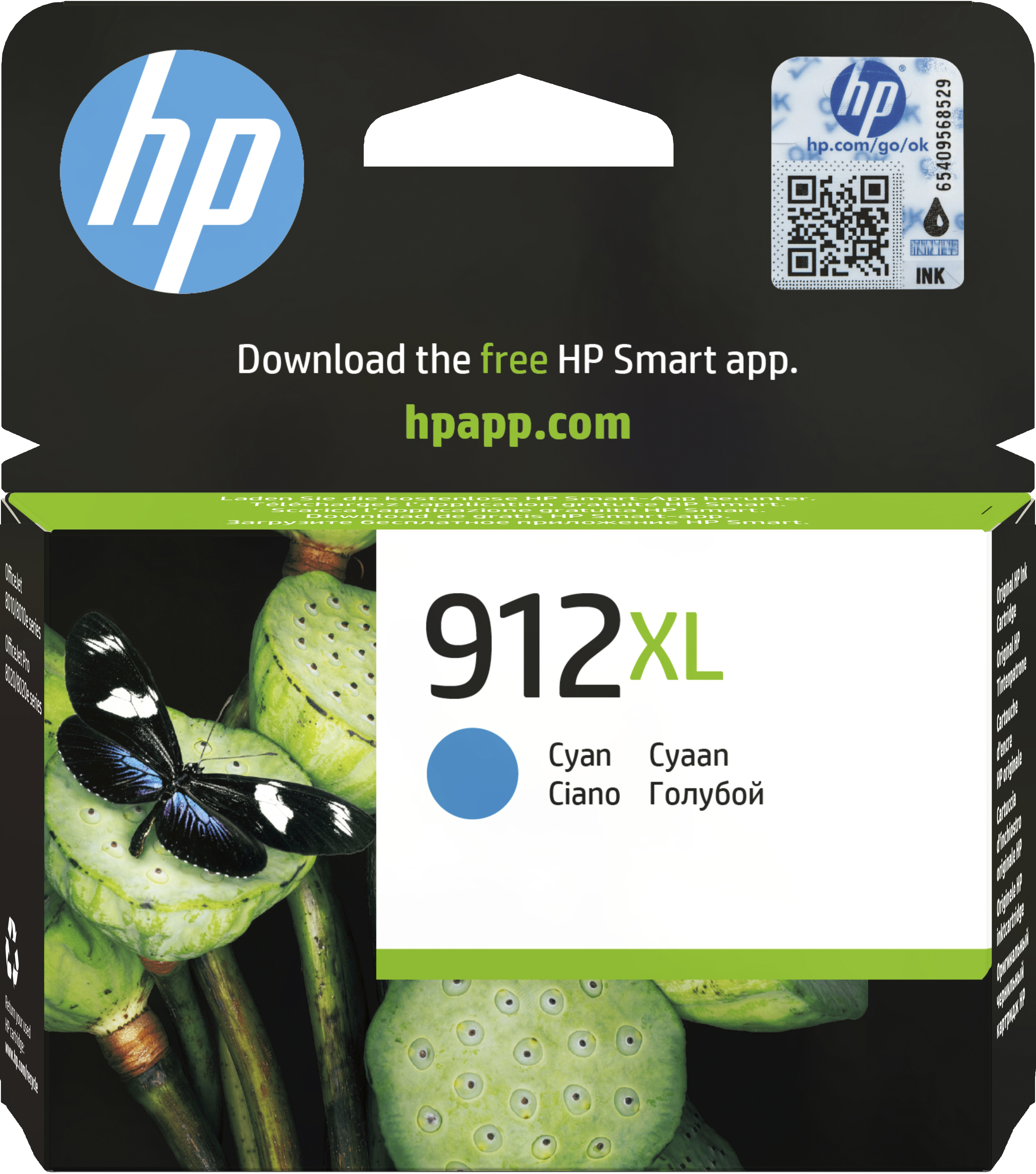 HP 912XL originele high-capacity cyaan inktcartridge