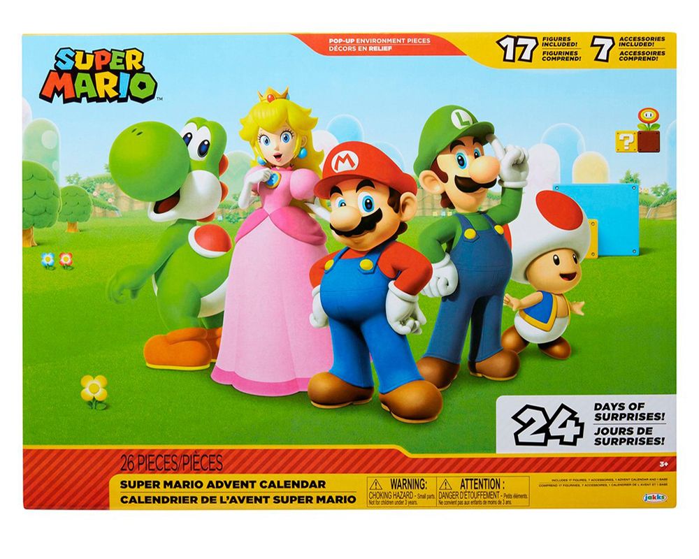 Nintendo Mario & Co Advent Calendar with Golden Mario and Bullet Bill