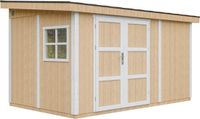 Timbela M939-HARVEST HONEY - LP SmartSide Tuinhuis op houtbasis - 8,68 m² - 248x412xH231 cm - met vloer en verf