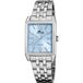 Lotus 18985/3 Polshorloge Dames Zilverkleurig Staal Blauw Rechthoekig