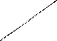 Merkloos Universeel bruikbare Bezemsteel - vloertrekker/dweil steel - metaal - verchroomd - 130 cm - ophang oog
