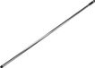 Merkloos Universeel bruikbare Bezemsteel - vloertrekker/dweil steel - metaal - verchroomd - 130 cm - ophang oog