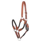 Kavalkade Touwhalster voor paarden Cavo Cognac/Zwart