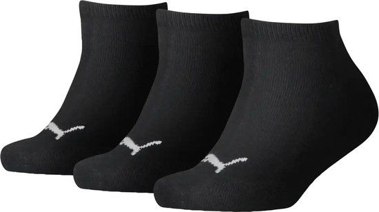 PUMA 3-Pack Invisible Sneaker Socks - Kids - Black - Size 42