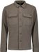 No Excess Overshirt met knopen in sweatstof