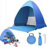 Merkloos Luxe strandtent Blauw