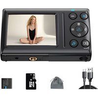 SZSMART Digitale camera's SZSMART C2 touchscreen 32 GB zwart