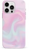 xoxo Wildhearts Sugar Rush - Double Layer - Roze hoesje geschikt voor iPhone 14 Pro Max hoesje - Stevige case geschikt voor iPhone 14 Pro Max - Marmer hoesje beschermhoes - Roze telefoonhoesje