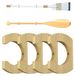 Porte-pagaie en bois - Jeu de 4 - Support mural - Pour pagaies de kayak/SUP/canoë - Gain de place - Bords arrondis