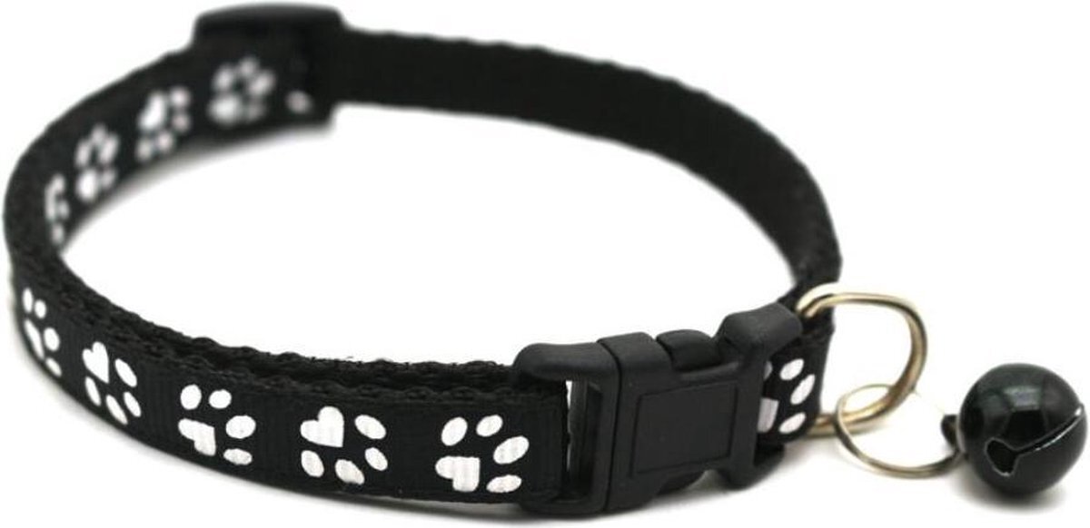 boutique winkel Kattenhalsbanden met Bellen Verstelbare-Halsband voor Honden of Katten-kitten halsband-Kattenbandje-Dierbenodigdheden Kat-Zwart zwart