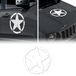 4R Quattroerre.it 17112 Army Star sticker voor Jeep Renegade, diameter 33 cm, wit, 2 stuks